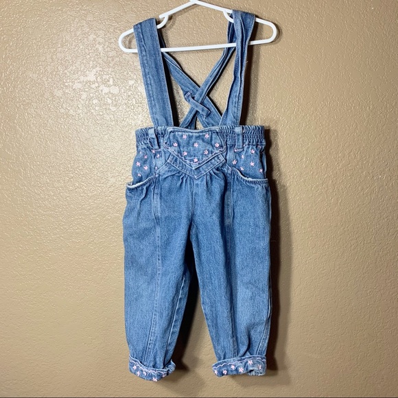 Other - Vintage toddler girl jean overalls
